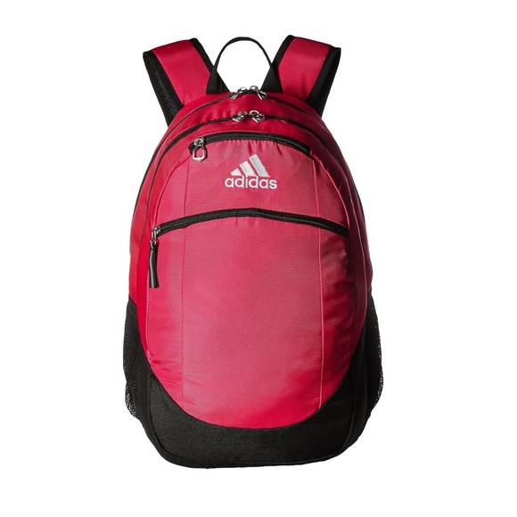 NEW ADIDAS striker ii team backpack in pink/black/white - Picture 2 of 4